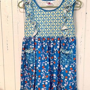 Easter dress (never worn) multi pattern